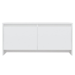 Tavolino da Salotto Bianco 90x50x41,5 cm in Legno Multistrato