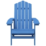 Sedie da Giardino Adirondack 2 pz in HDPE Blu Acqua