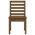 Sedie da Giardino 2pz Miele 40,5x48x91,5cm Legno Massello Pino