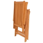 Sedie Giardino 2 pz con Cuscino Grigio a Quadri Teak Massello