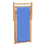 Sedia a Sdraio in Legno di Teak 56x105x96 cm Blu