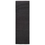 Tappeto in Sisal per Tiragraffi Nero 80x250 cm