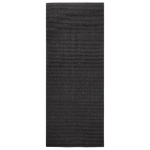 Tappeto in Sisal per Tiragraffi Nero 80x200 cm