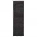 Tappeto in Sisal per Tiragraffi Nero 100x350 cm