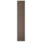 Tappeto in Sisal per Tiragraffi Marrone 66x350 cm