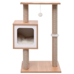 Albero per Gatti con Tappeto Tiragraffi in Sisal 82 cm