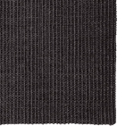 Tappeto in Sisal per Tiragraffi Nero 80x350 cm