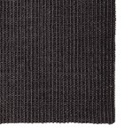 Tappeto in Sisal per Tiragraffi Nero 100x350 cm