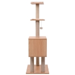 Albero per Gatti con Tappeto Tiragraffi in Sisal 123 cm