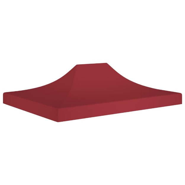 Tetto per Tendone per Feste 4x3 m Rosso Borgogna 270 g/m²