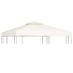 Telo di Ricambio per Gazebo 310g/m² Bianco Crema 3x3m