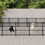 Gabbia per Cani da Esterno in Acciaio 30,11 m²