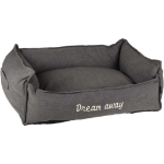 FLAMINGO Letto per Cani con Chiusura Lampo Dream Away Grigia 90x70 cm