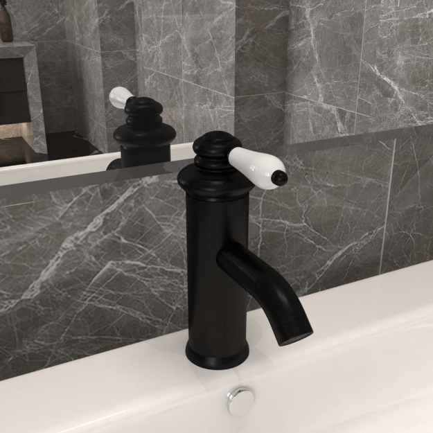 Rubinetto per Lavabo del Bagno Nero 130x180 mm