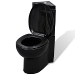 WC toilette in ceramica per bagno nero