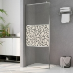 Parete per Doccia Walk-in in Vetro ESG Design Pietra 115x195 cm