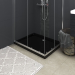 Piatto Doccia in ABS Rettangolare Nero 80x110 cm