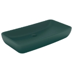 Lavabo Lusso Rettangolare Verde Scuro Opaco 71x38 cm Ceramica