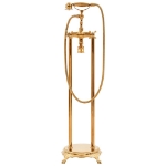 Rubinetteria a Colonna per Vasca Bagno Acciaio Inox 99,5cm Oro