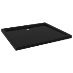 Piatto Doccia in ABS Rettangolare Nero 80x90 cm