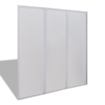 Doccia da bagno a parete 141 x 132 cm 3 Pannelli pieghevoli