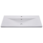 Lavabo da Incasso 101x39,5x18,5 cm in Ceramica Bianco