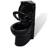 WC toilette in ceramica per bagno nero