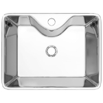 Lavandino con Foro per Rubinetto 48x37x13,5 cm Ceramica Argento