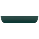 Lavabo Lusso Rettangolare Verde Scuro Opaco 71x38 cm Ceramica