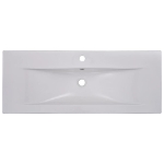 Lavabo da Incasso 101x39,5x18,5 cm in Ceramica Bianco