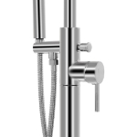 Rubinetteria a Colonna per Vasca da Bagno Acciaio Inox 118,5 cm