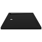 Piatto Doccia in ABS Rettangolare Nero 80x90 cm