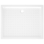 Piatto Doccia con Superficie Puntinata Bianco 80x100x4cm in ABS