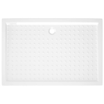 Piatto Doccia con Superficie Puntinata Bianco 80x120x4cm ABS