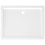 Piatto Doccia con Superficie Puntinata Bianco 90x70x4 cm in ABS