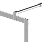 Parete per Doccia Walk-in Vetro Semi Smerigliato ESG 115x195 cm