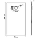 Piatto Doccia in SMC Bianco 120x70 cm