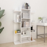 Libreria Bianca 86x25,5x140 cm in Legno Multistrato