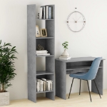 Libreria Grigio Cemento 40x35x180 cm in Truciolato