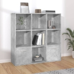 Libreria Grigio Cemento 98x30x98 cm in Truciolato