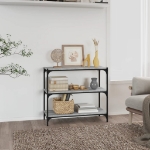 Libreria grigio sonoma 80x33x70,5cm Legno Multistrato e Acciaio