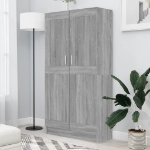 Libreria Grigio Sonoma 82,5x30,5x150 cm in Legno Multistrato