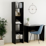 Libreria Nera 40x35x180 cm in Truciolato