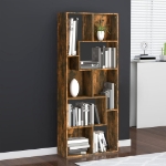 Libreria Rovere Fumo 67x24x161 cm in Legno Multistrato