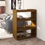 Libreria/Divisorio Miele 80x35x103 cm in Legno Massello di Pino