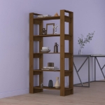 Libreria/Divisorio Miele 80x35x160 cm Legno Massello