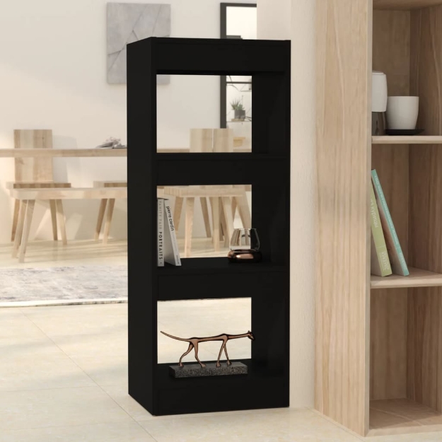 Libreria/Divisorio Nero 40x30x103 cm in Truciolato