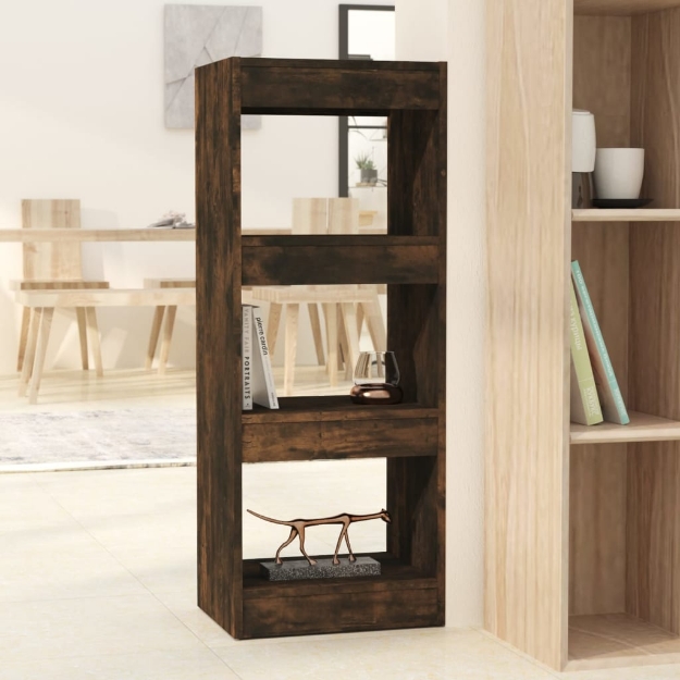 Libreria/Divisorio Rovere Fumo 40x30x103 cm in Truciolato