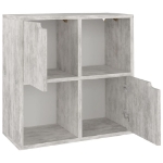 Libreria Cemento 60x27,5x59,5 cm in Legno Multistrato