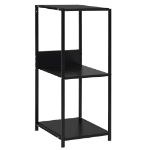 Scaffale Libri Piccolo Dritto Nero 33,5x39,6x79,7cm Multistrato